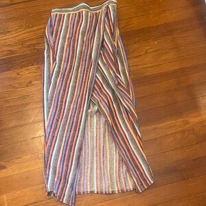 Multicolor Striped Women's Skirt